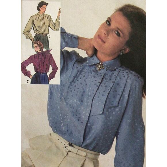 Simplicity 7232 Pattern Top Miss 14 Vintage Uncut Pleats Formal Professional - Picture 1 of 8